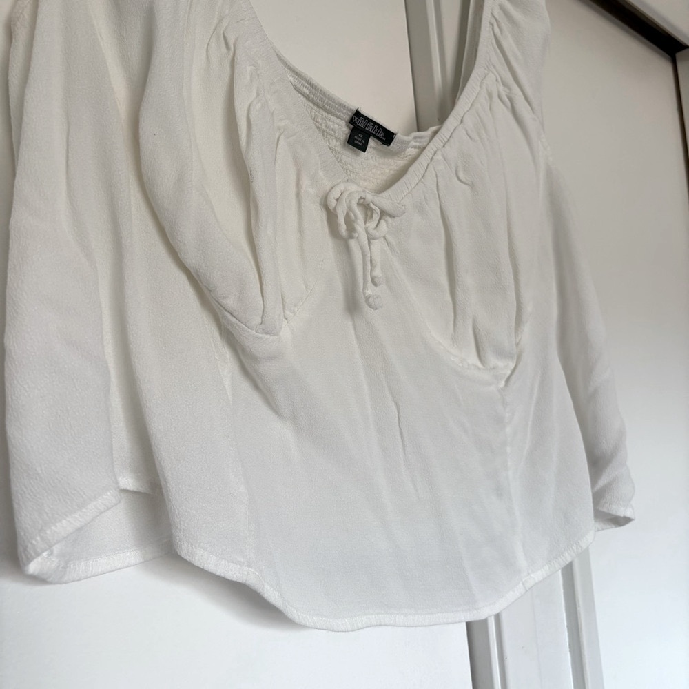 Off Shoulder Ruffle Crop - Picture 3 of 3